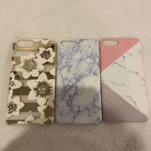 cute iphone 7/8plus case bundle